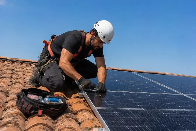 Maintenance et monitoring de panneaux solaires à Claveisolles