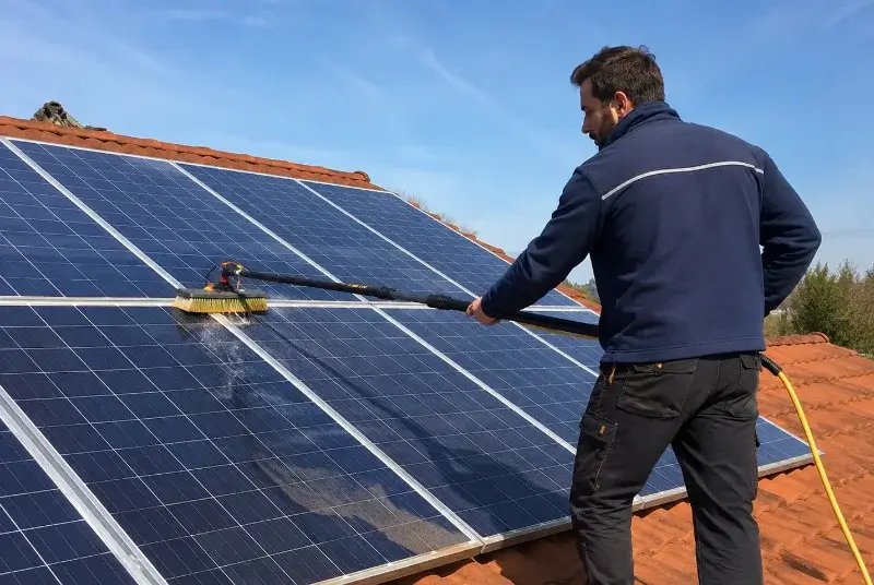 Nettoyage et entretien de panneaux solaires à Claveisolles